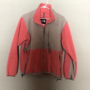 Pink/coral north face fleece